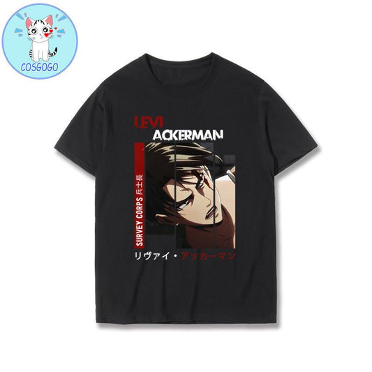 CAMISOLA LEVI ACKERMAN  ATTACK ON TITAN - COSPLAY