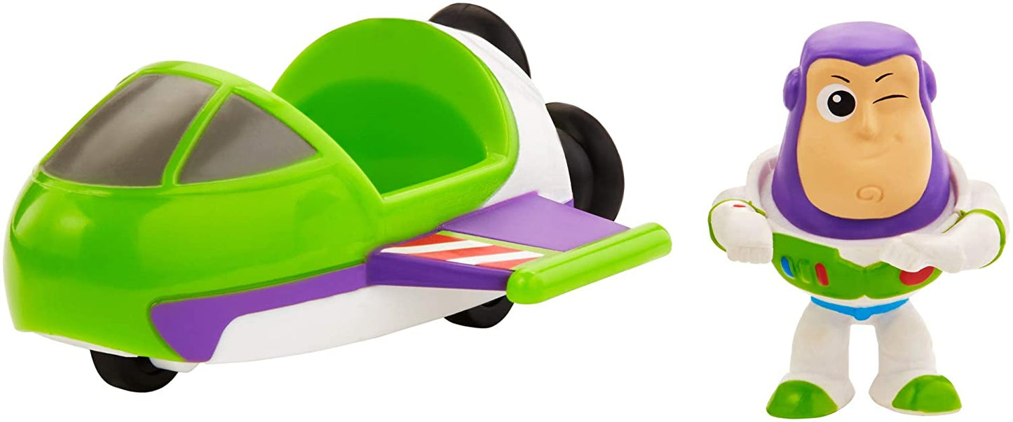 FIGURINHA TOY STORY - MINIS BUZZ LIGHTER & SPACESHIP (mini action fight)
