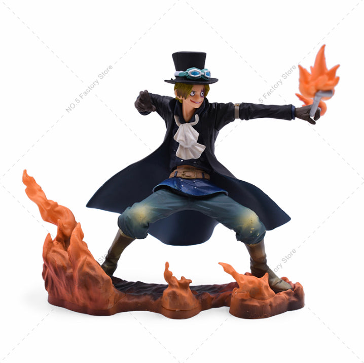 FIGURA DE AÇÃO LUFFY , ACE , SABO - ONE PIECE