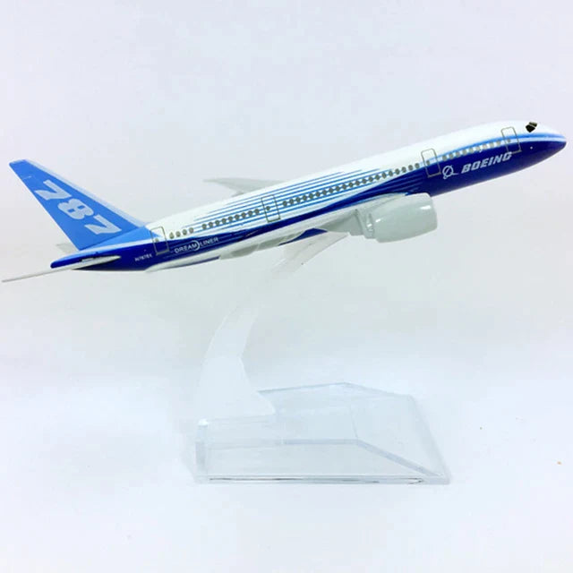 AVIÃO COLECIONÁVEL AIRBUS BOEING 787 ESCALA 16 cm