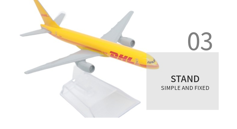 AVIÃO COLECIONÁVEL DHL A380 ESCALA 16 cm