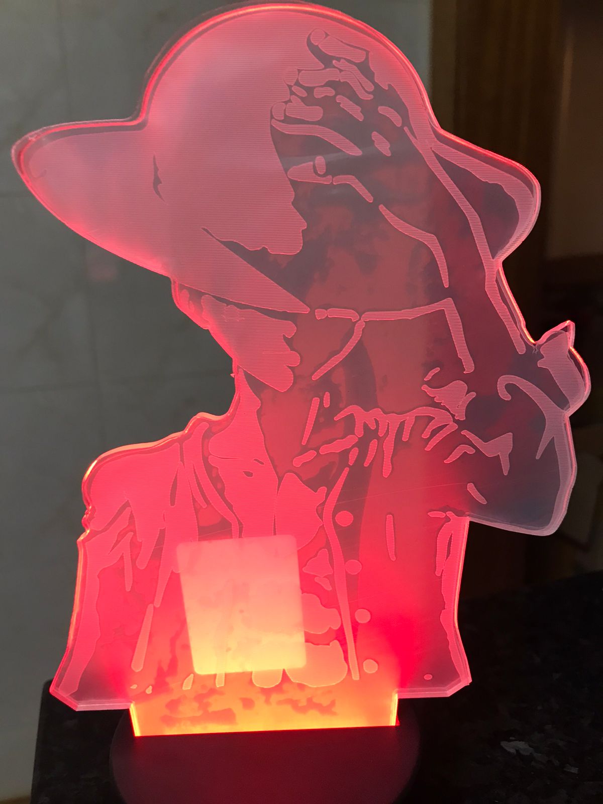 LÂMPADA LED EM ACRILICO - ONE PIECE