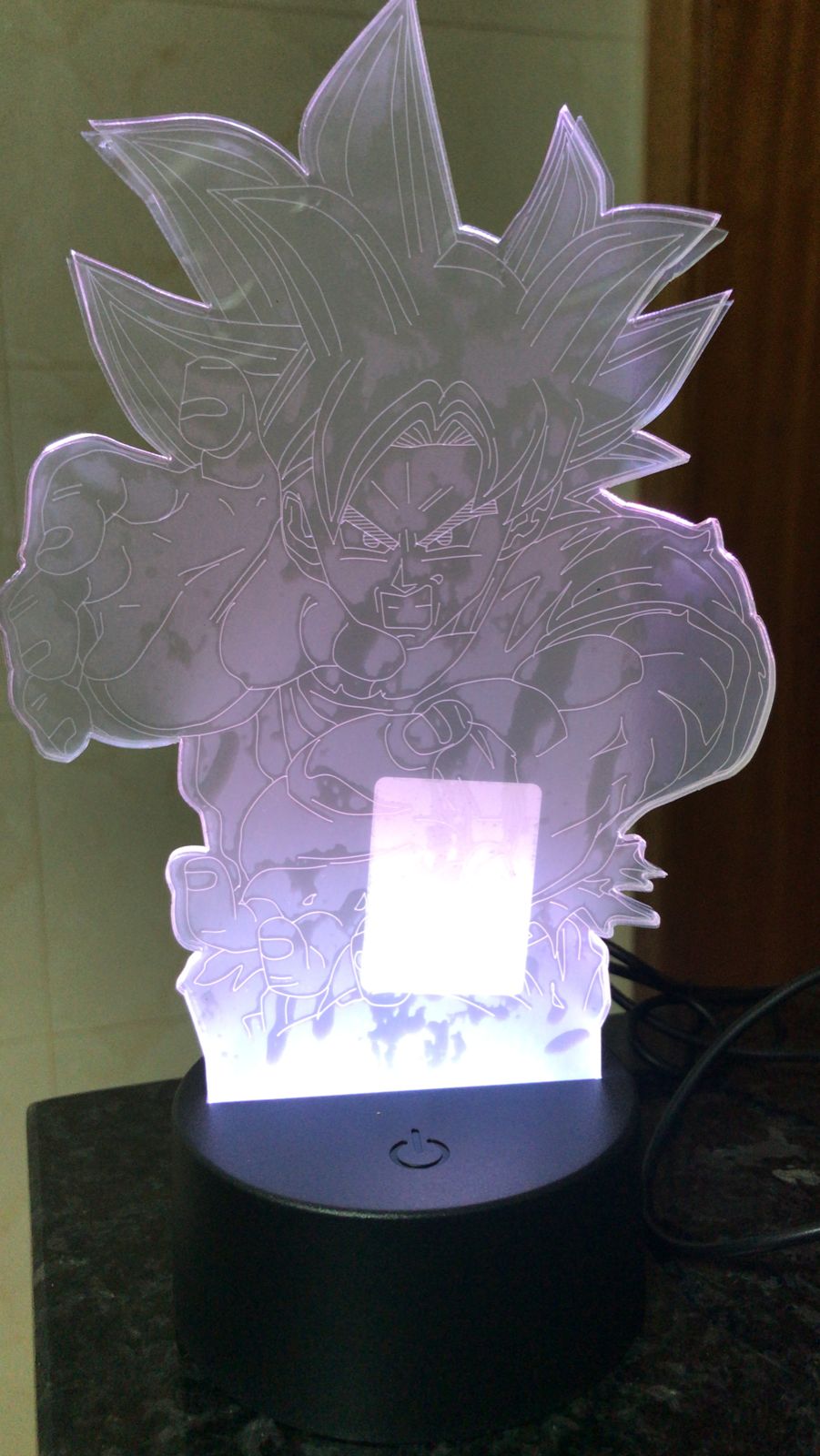 LÂMPADA LED EM ACRILICO  - DRAGON BALL