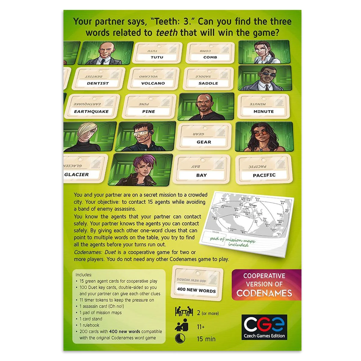 JOGO DE CARTAS - CODENAMES DUET