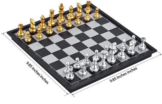 Conjunto de xadrez de viagem magnético para crianças e adultos