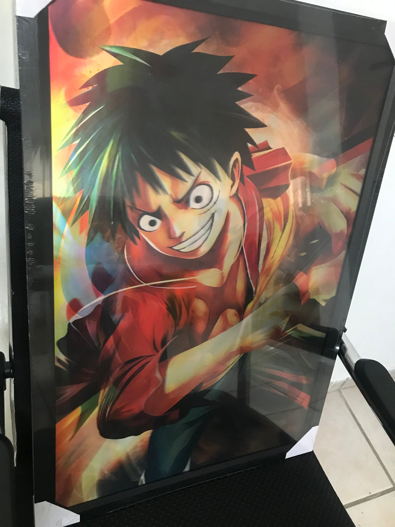 QUADRO DECORATIVO - LUFFY E SANJI , ZORO