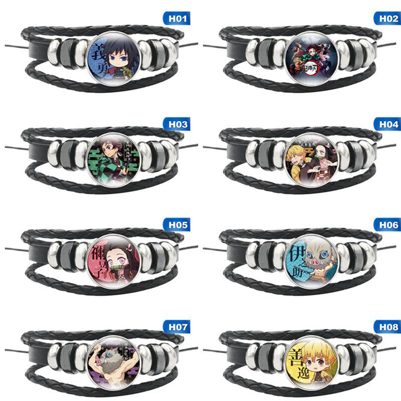 PULSEIRAS DE COURO DEMON SLAYER