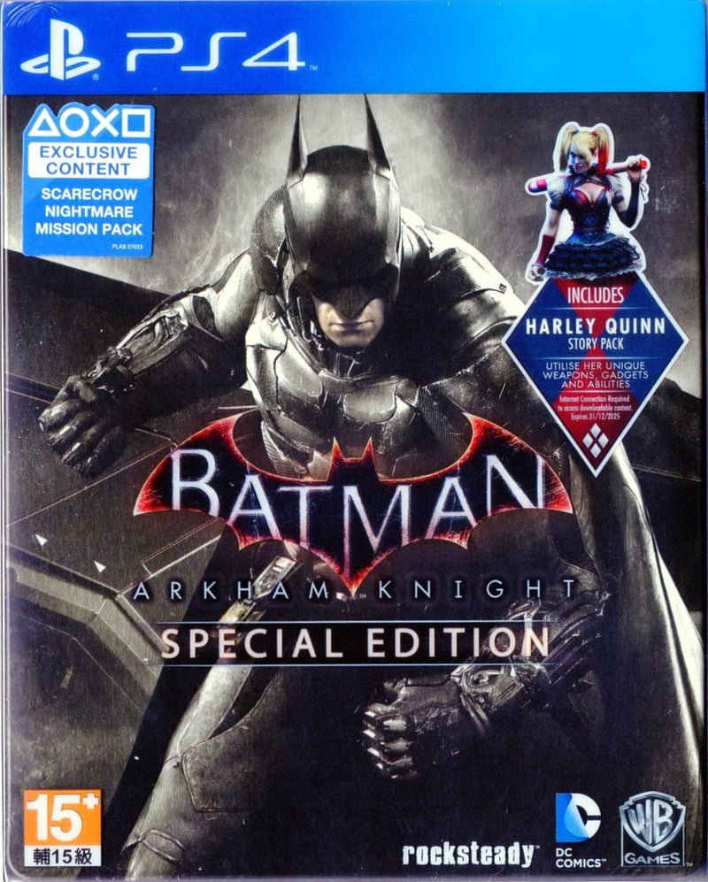 BATMAN ARKHAM KNIGHT Special Edition Steelbook - SEMINOVO - PS4