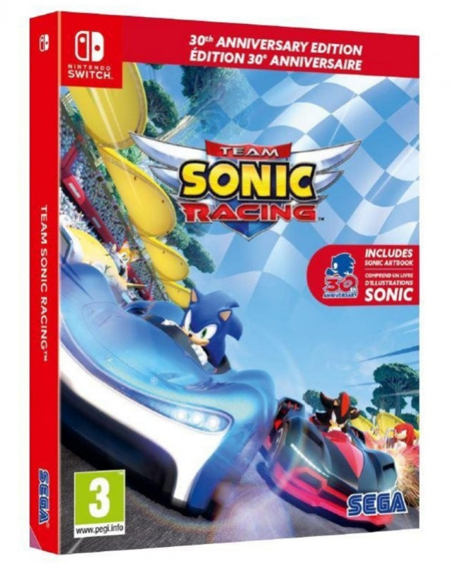 TEAM SONIC RACING 30TH ANNIVERSARY EDITION - NOVO - NINTENDO SWITCH