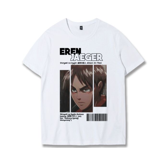 CAMISOLA EREN JAEGER ATTACK ON TITAN - COSPLAY