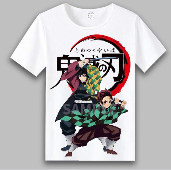 CAMISOLA TANJIROU E GIYU DEMON SLAYER - COSPLAY