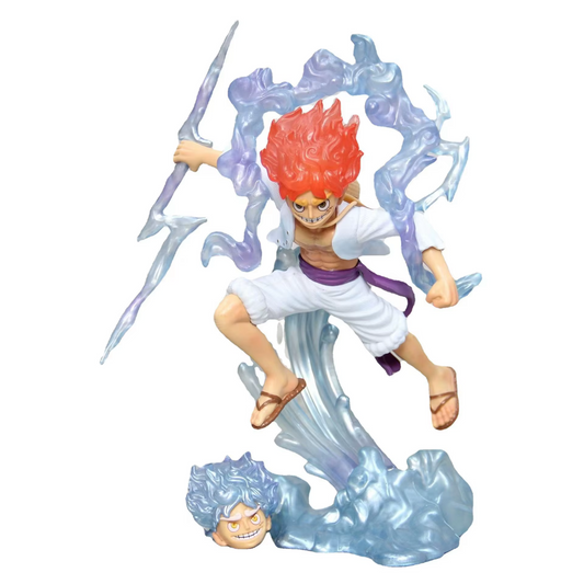 FIGURA DE AÇÃO LUFFY GEAR 5 DEUS NIKA - ONE PIECE