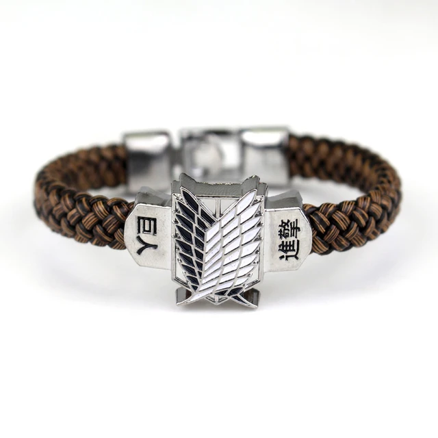 PULSEIRA DE COURO ATTACK ON TITAN