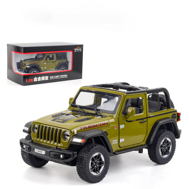 CARRO COLECIONAVEL JEEP WRANGLER RUBICON WHEEL CLOSURE VERSION 1:20