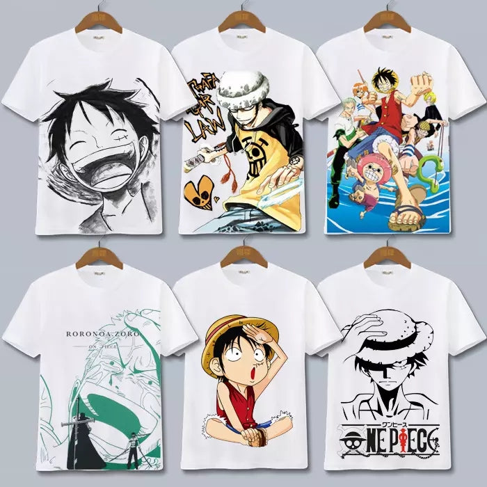 CAMISOLAS  ANIME ONE PIECE LUFFY SANG -NOVO