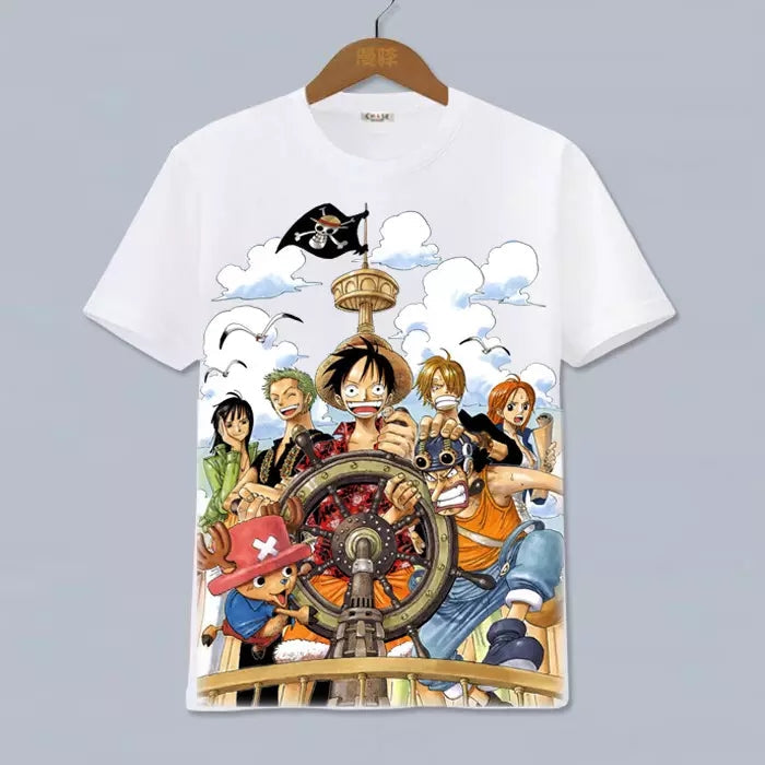 CAMISOLAS  ANIME ONE PIECE LUFFY SANG -NOVO