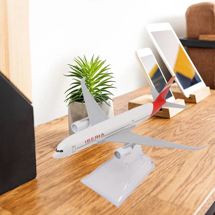 AVIÃO COLECIONÁVEL IBERIA A380 ESCALA 16 cm