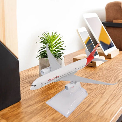 AVIÃO COLECIONÁVEL IBERIA A380 ESCALA 16 cm