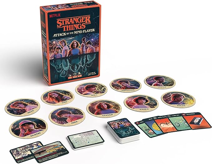 JOGO DE TABULEIRO STRANGER THINGS ATTACK OF THE MIND FLAYER