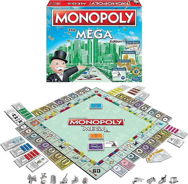 MONOPÓLIO THE MEGA EDITION PARA 2 A 8 JOGADORES