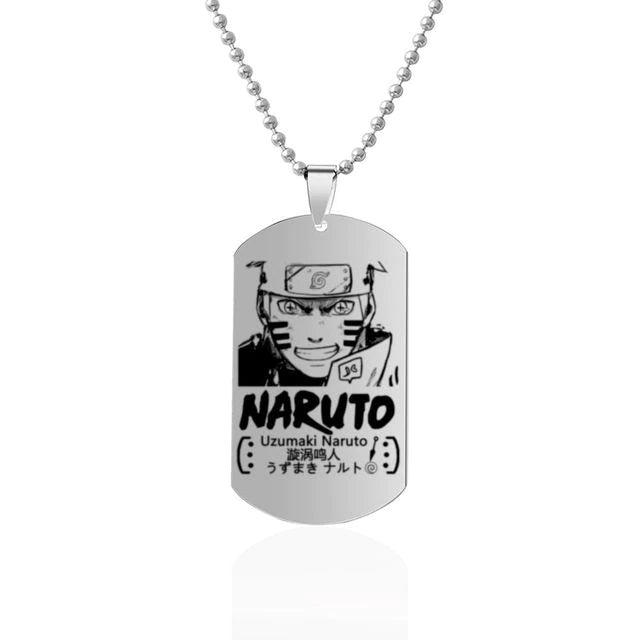 Fio Medalhão Anime Naruto vários personagens tamanho infantil juvenil