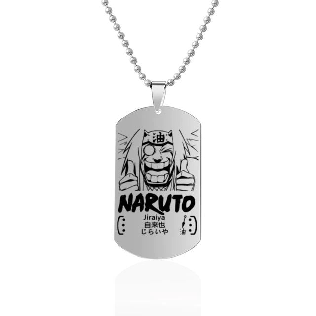 Fio Medalhão Anime Naruto vários personagens tamanho infantil juvenil