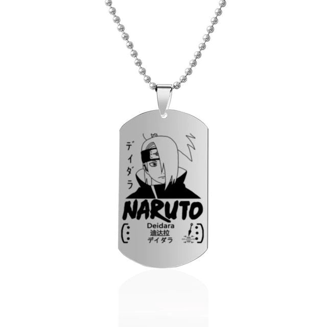 Fio Medalhão Anime Naruto vários personagens tamanho infantil juvenil