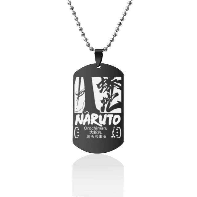 Fio Medalhão Anime Naruto vários personagens tamanho infantil juvenil