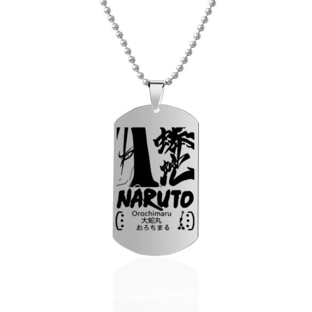 Fio Medalhão Anime Naruto vários personagens tamanho infantil juvenil