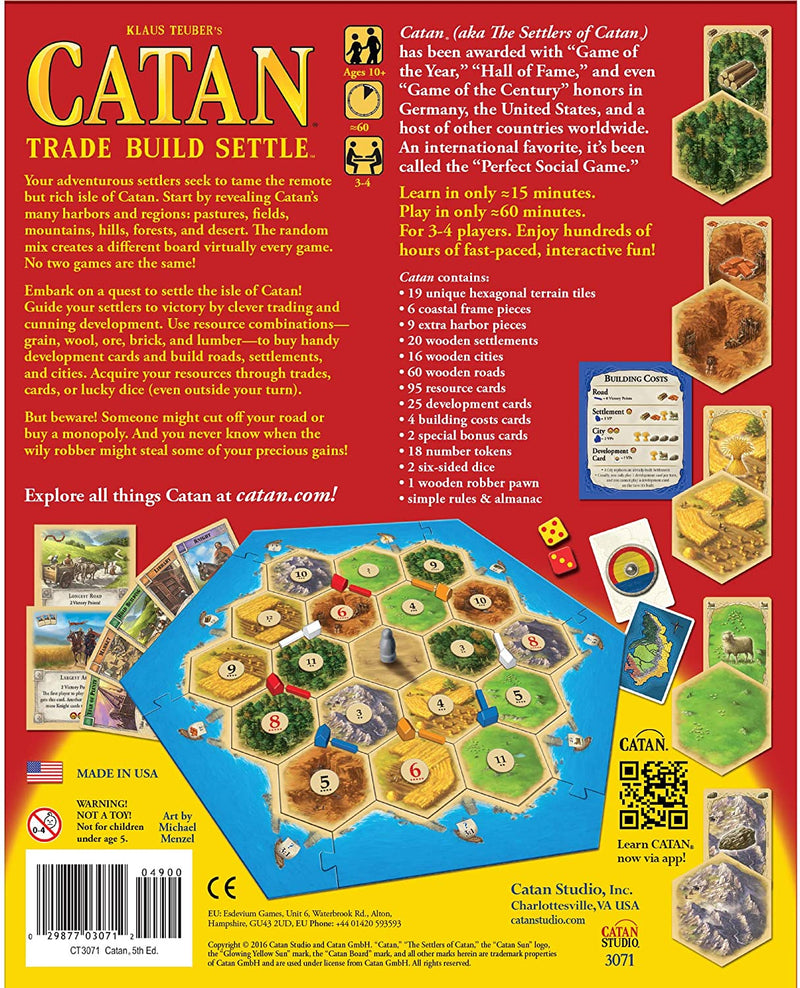 Catan Classico jogo de tabuleiro