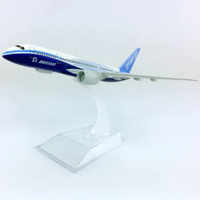 AVIÃO COLECIONÁVEL AIRBUS BOEING 787 ESCALA 45 cm