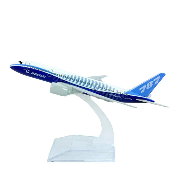 AVIÃO COLECIONÁVEL AIRBUS BOEING 787 ESCALA 45 cm