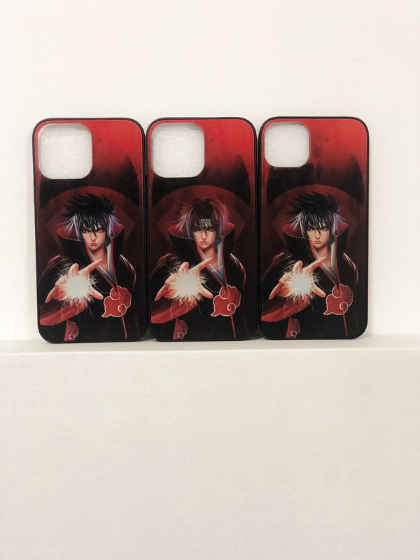 CAPA PROTETORA 3D IPHONE SASUKE E  ITACHI - NOVO