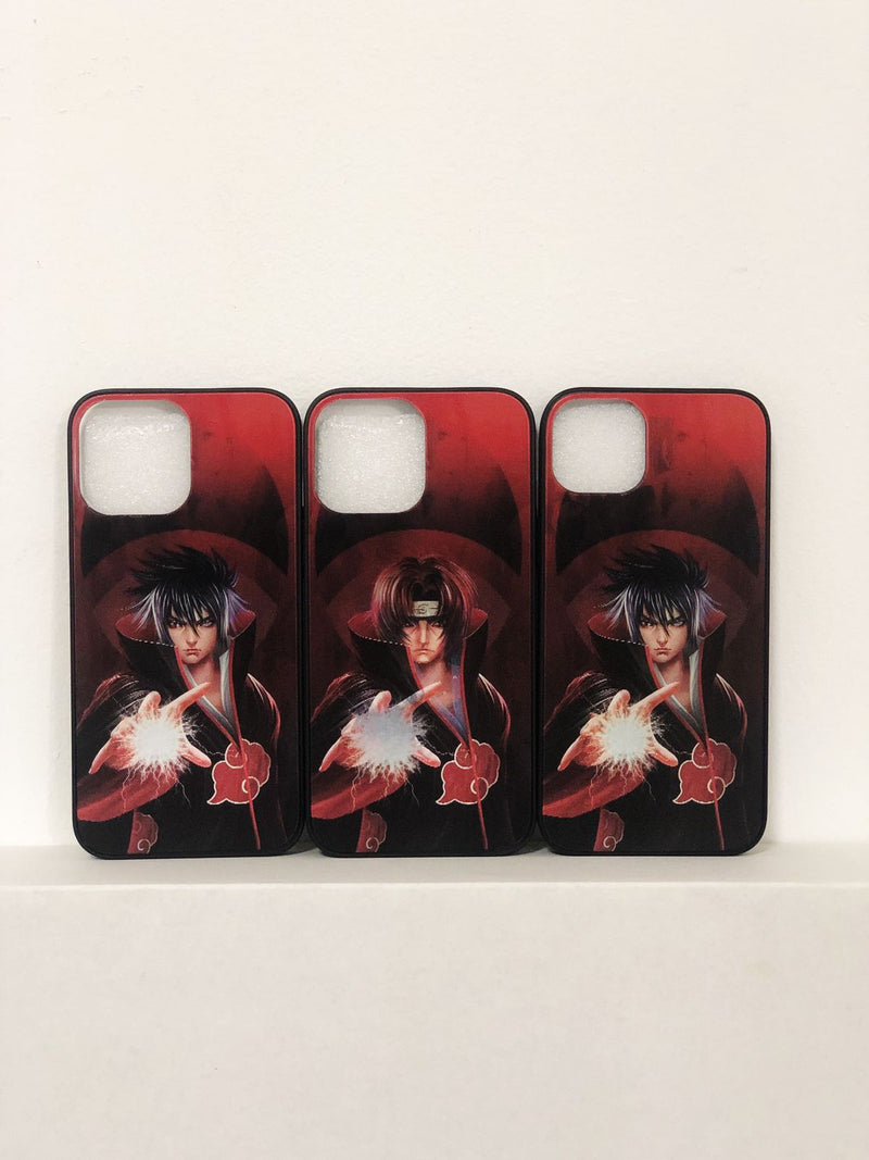 CAPA PROTETORA 3D IPHONE SASUKE E  ITACHI - NOVO