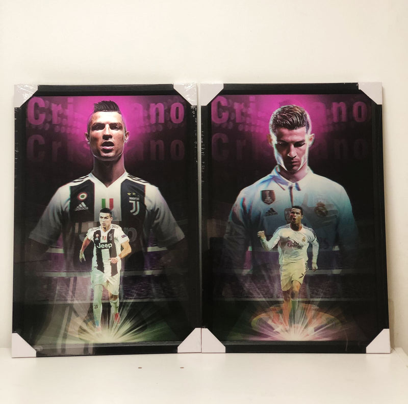 QUADRO DECORATIVO 3D CRISTIANO RONALDO - NOVO