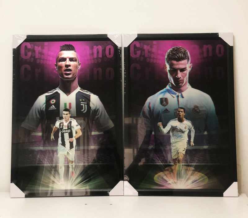 QUADRO DECORATIVO 3D CRISTIANO RONALDO - NOVO