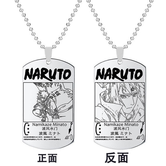 Fio Medalhão Anime Naruto vários personagens tamanho infantil juvenil