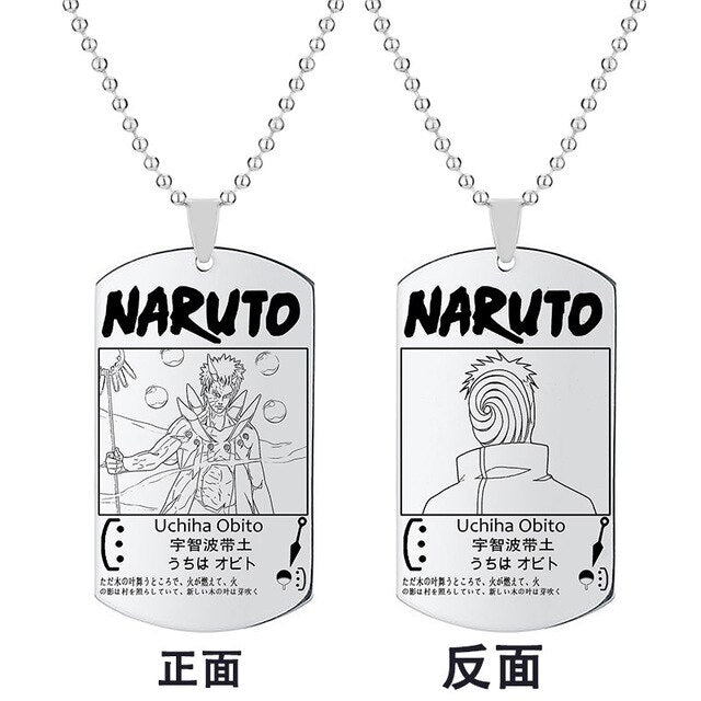 Fio Medalhão Anime Naruto vários personagens tamanho infantil juvenil