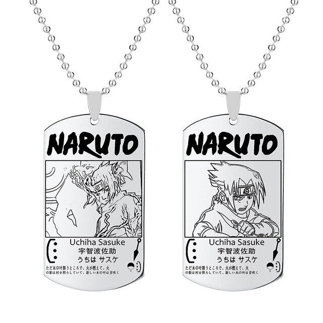 Fio Medalhão Anime Naruto vários personagens tamanho infantil juvenil