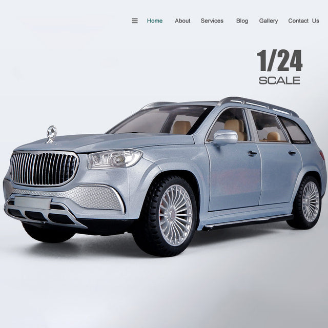 CARRO COLECIONAVEL MERCEDES MAYBACH GLS600  P-39 ESCALA  1:24