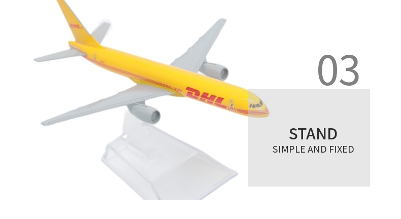 AVIÃO COLECIONÁVEL DHL A320 ESCALA 50 cm