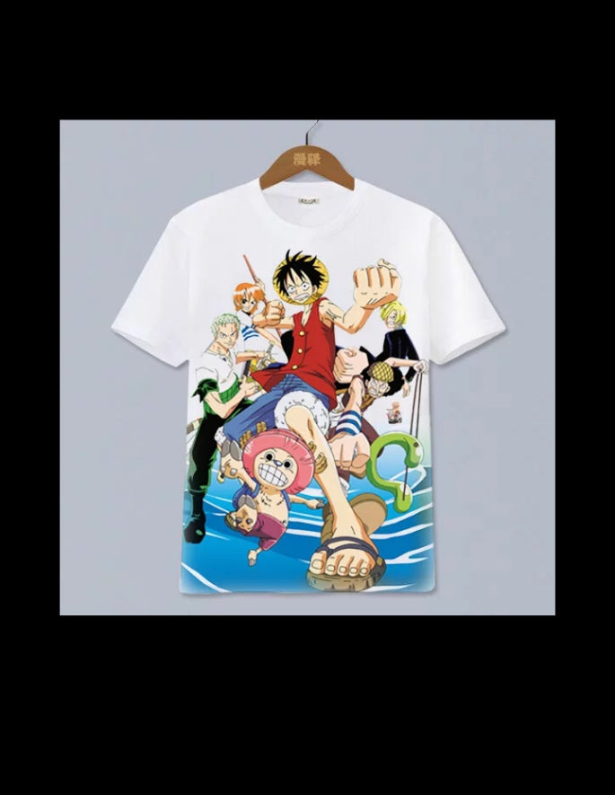 CAMISOLAS  ANIME ONE PIECE LUFFY SANG -NOVO