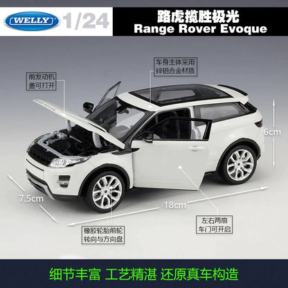 CARRO COLECIONAVEL LAND ROVER EVOQUE  ESCALA 1:24