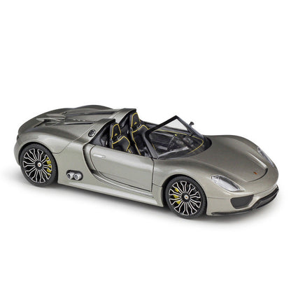 CARRO COLECIONAVEL PORSHE 918 SPYDER CONVERTIBLE ESCALA  1:18