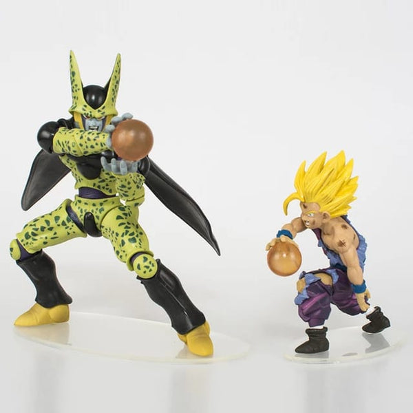 CONJUNTO FIGURAS DE AÇÃO TEEN GOHAN E CELL- DRAGON BALL