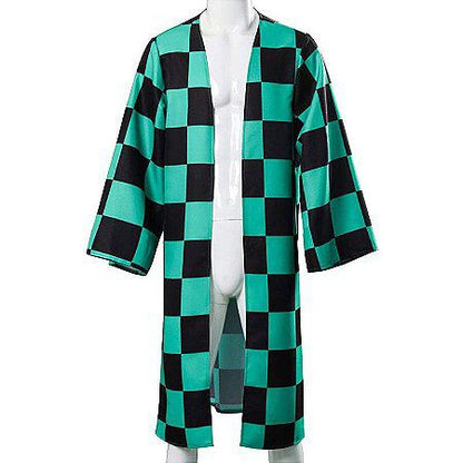 KIMONO COMPRIDO TANJIRO  - DENON SLAYER COSPLAY