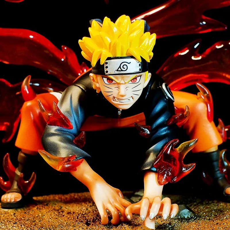 FIGURA DE AÇÃO NARUTO UZUMAKI RAPOSA 4 CAUDAS- NARUTO