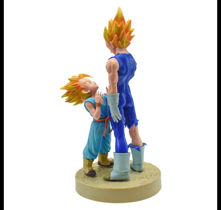 FIGURA DE AÇÃO VEGETA E TRUNKS - DRAGON BALL