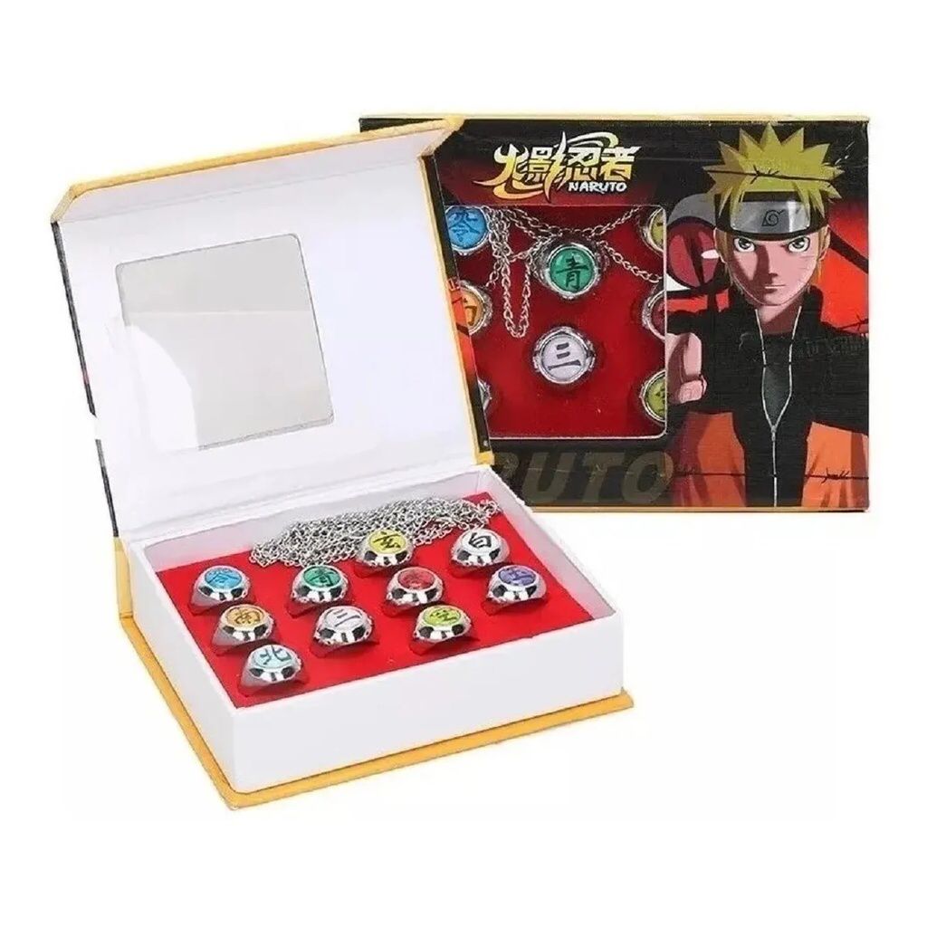 ANÉIS Acessórios Colecionáveis - NARUTO