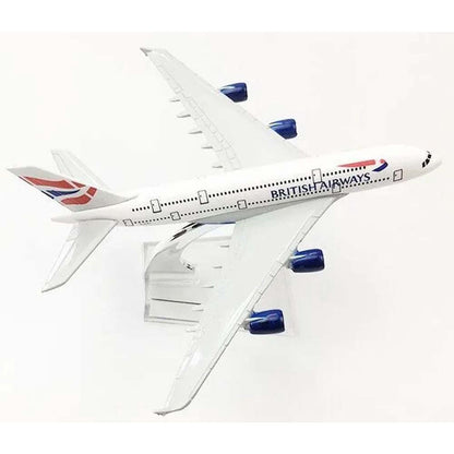AVIÃO COLECIONÁVEL BRITISH AIRWAYS A380 ESCALA 16 cm